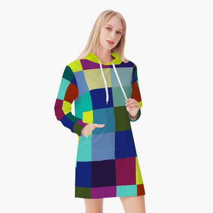 BREAKLINE HOODIE DRESS_CUBE