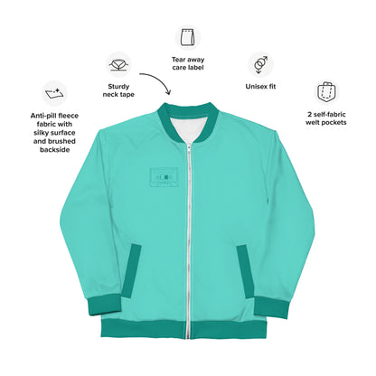 UNISEX BOMBER JACKET_TEAL