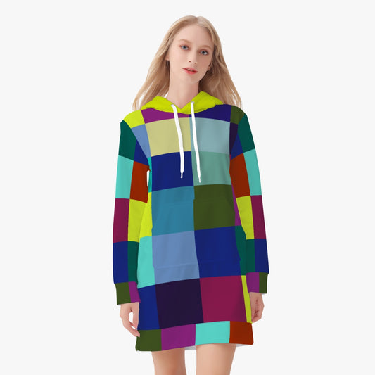 BREAKLINE HOODIE DRESS_CUBE