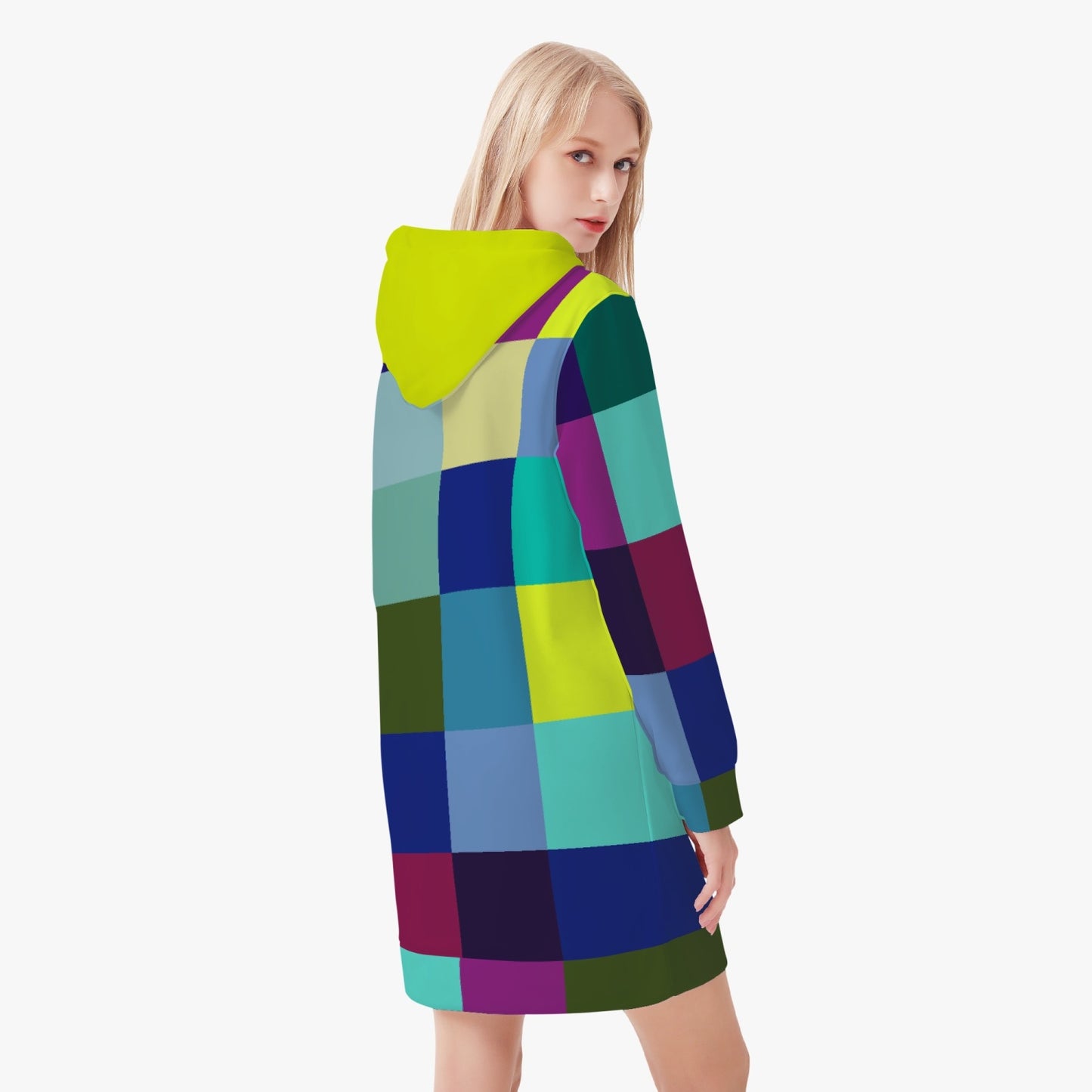 BREAKLINE HOODIE DRESS_CUBE